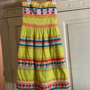 strapless anthropologie dress!